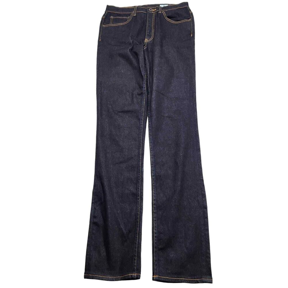 Men's Straight Leg Stretch Jeans 29x31 Dark Indigo Wash Slim Fit NWT Wood Wood - Picture 3 of 14